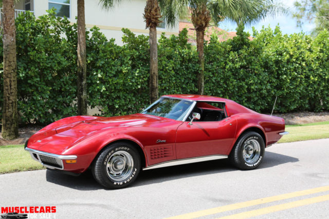 1971 Red Metalic Chevrolet Corvette T Top Roadster