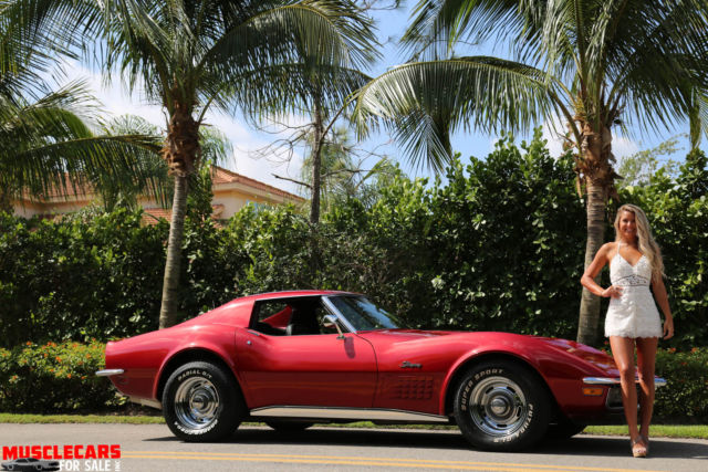 1971 Red Metalic Chevrolet Corvette T Top Roadster