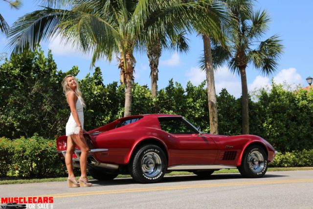1971 Red Metalic Chevrolet Corvette T Top Roadster