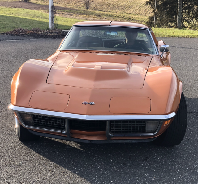 1971 Orange Chevrolet Corvette Coupe