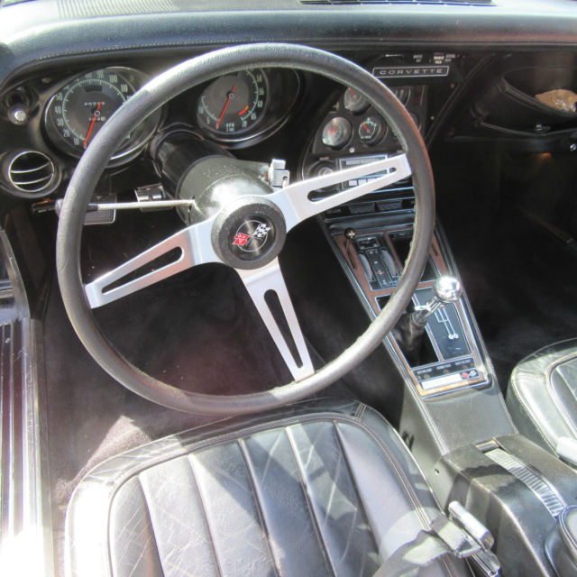 1971 Black Chevrolet Corvette T-Top