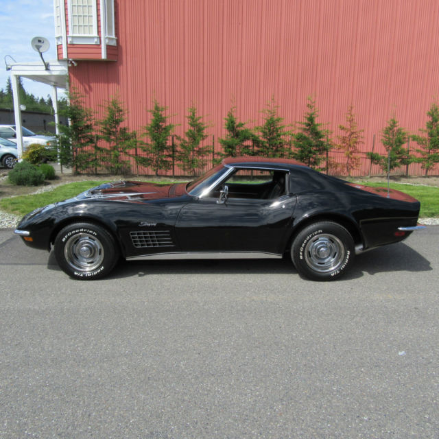 1971 Black Chevrolet Corvette T-Top