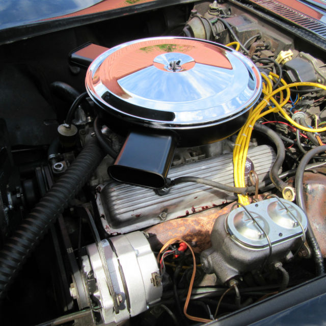 1971 Black Chevrolet Corvette T-Top