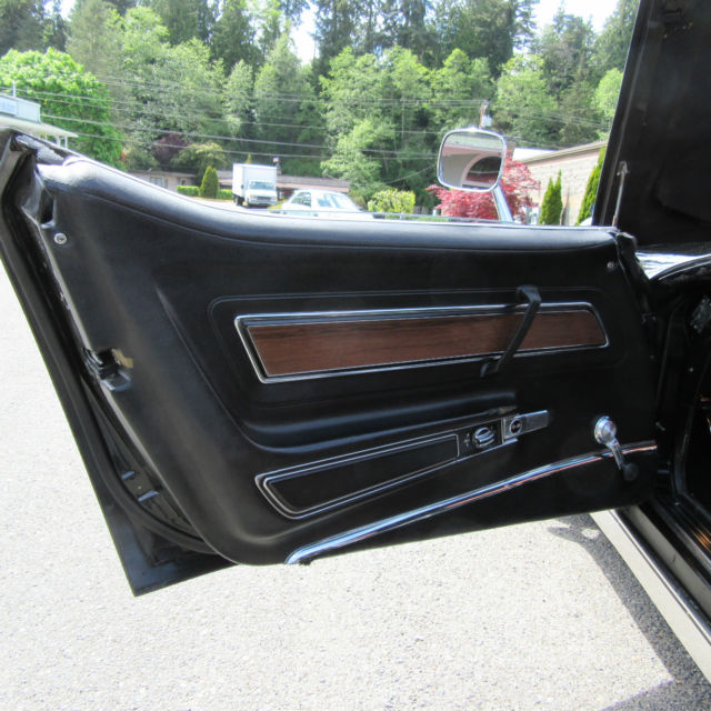 1971 Black Chevrolet Corvette T-Top