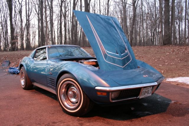 1971 Blue Chevrolet Corvette Coupe