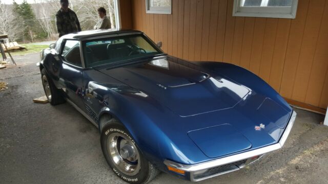 1971 Blue Chevrolet Corvette Coupe