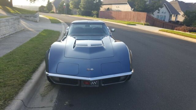1971 Blue Chevrolet Corvette Coupe