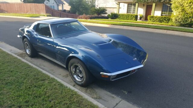 1971 Blue Chevrolet Corvette Coupe