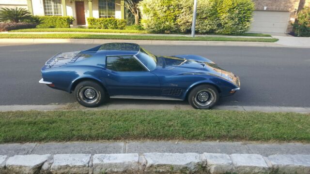 1971 Blue Chevrolet Corvette Coupe