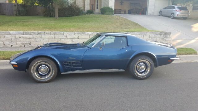 1971 Blue Chevrolet Corvette Coupe
