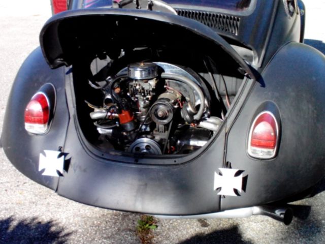 1971 Rat Rod Satin Black Volkswagen Beetle - Classic 2 Door Sunroof