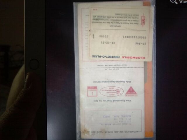 1971 Red Oldsmobile Cutlass