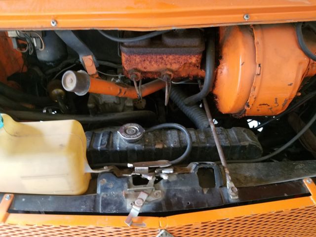 1971 Orange Dodge B200 Custom Cab and truck bed