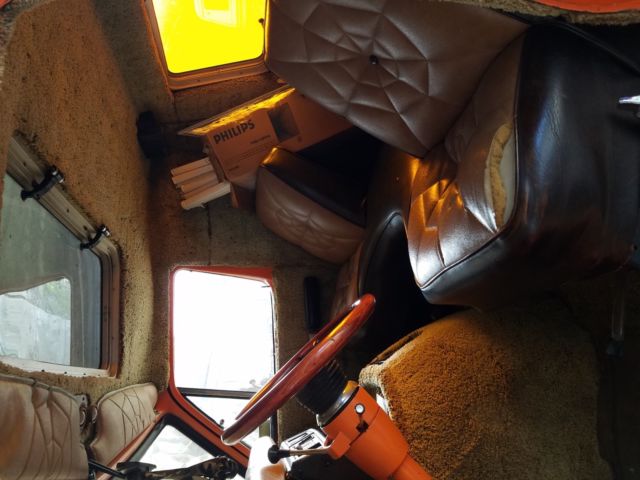 1971 Orange Dodge B200 Custom Cab and truck bed