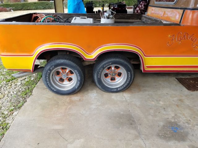1971 Orange Dodge B200 Custom Cab and truck bed