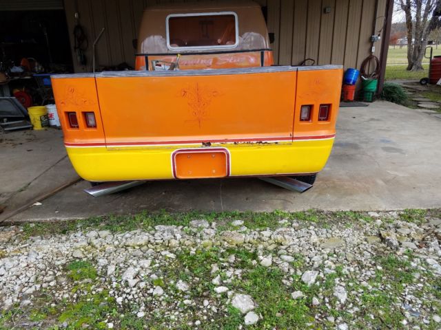 1971 Orange Dodge B200 Custom Cab and truck bed