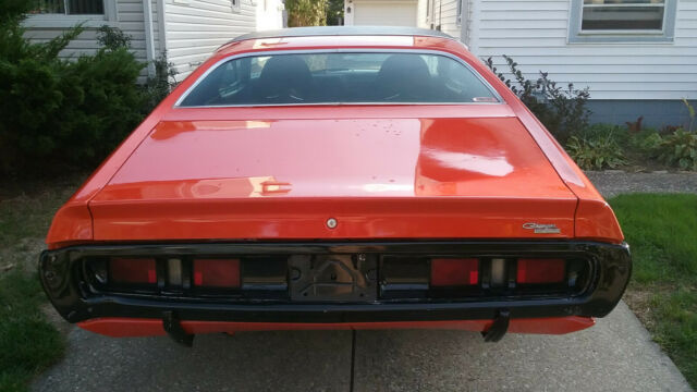 1971 Orange Dodge Charger Coupe