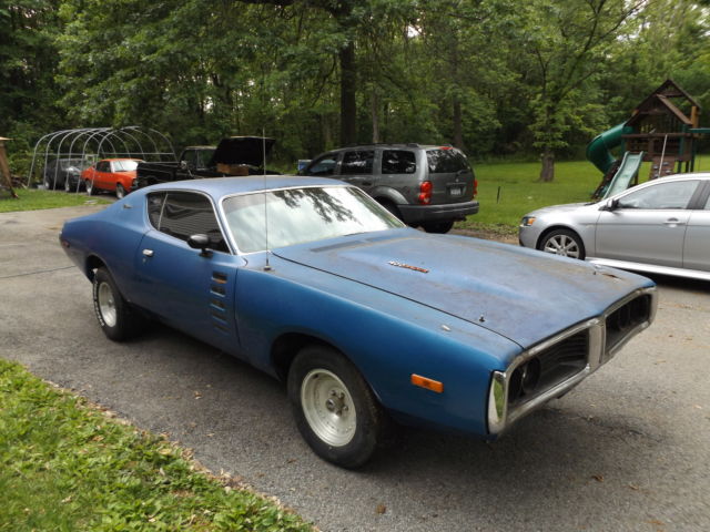 1972 Blue Dodge Charger Coupe