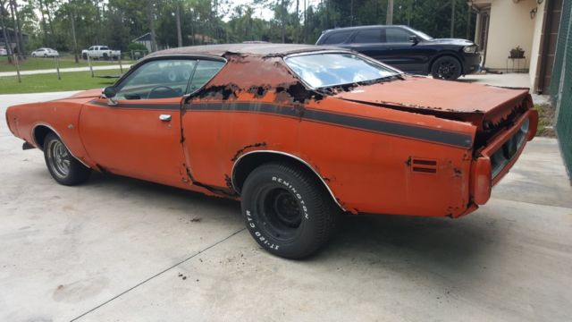 1971 Orange Dodge Charger Coupe