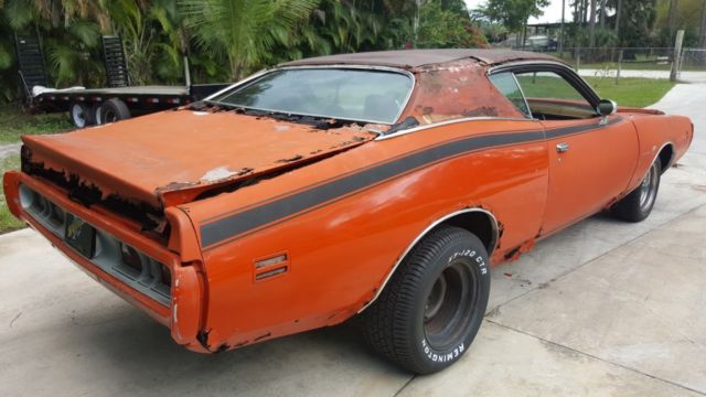1971 Orange Dodge Charger Coupe