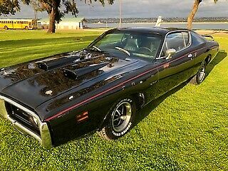 1971 Black Dodge Charger Coupe
