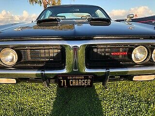 1971 Black Dodge Charger Coupe