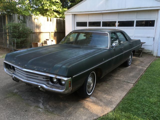 1971 Green Dodge Polara Sedan
