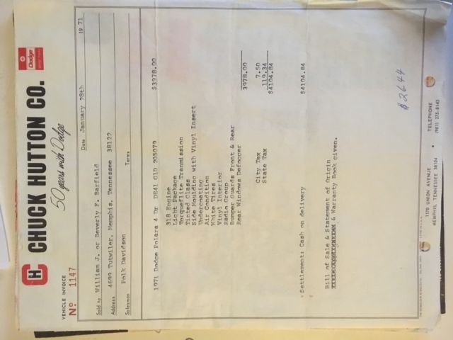 1971 Green Dodge Polara Sedan