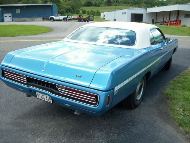 1971 blue Dodge Polara Coupe