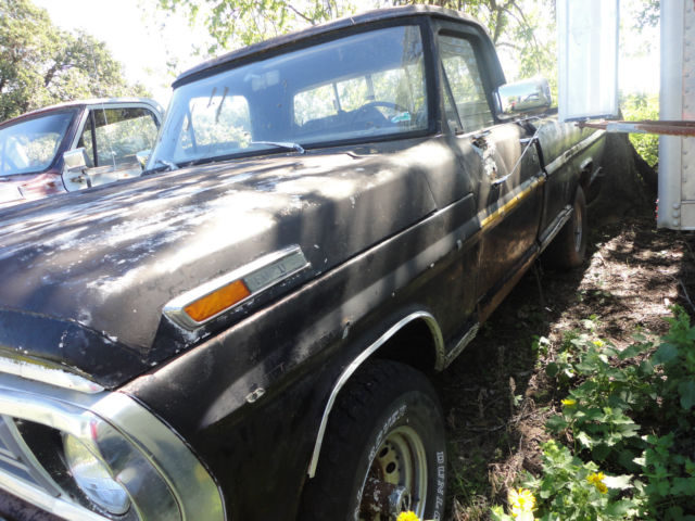 1971 Black Ford F-100 Standard Cab Pickup