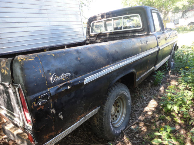 1971 Black Ford F-100 Standard Cab Pickup