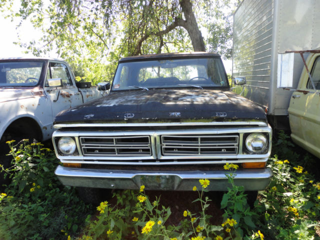 1971 Black Ford F-100 Standard Cab Pickup
