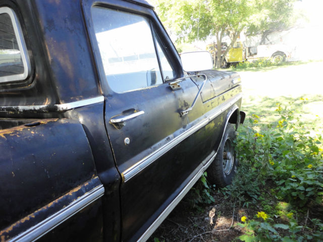 1971 Black Ford F-100 Standard Cab Pickup