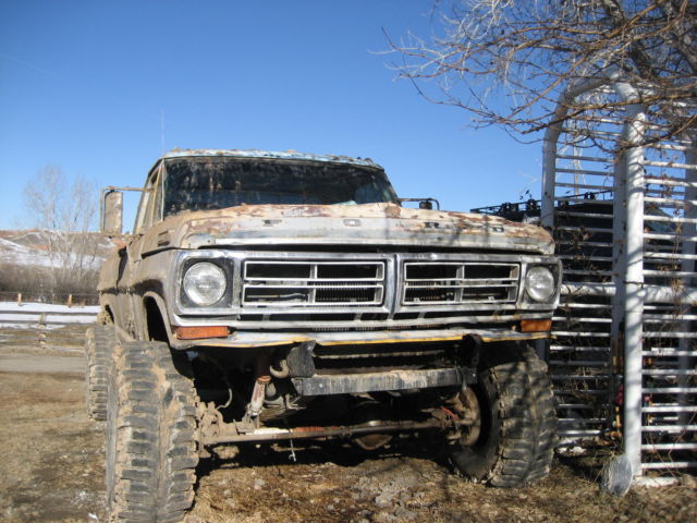 1971 Gray Ford F-100 Standard Cab Pickup