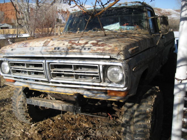 1971 Gray Ford F-100 Standard Cab Pickup