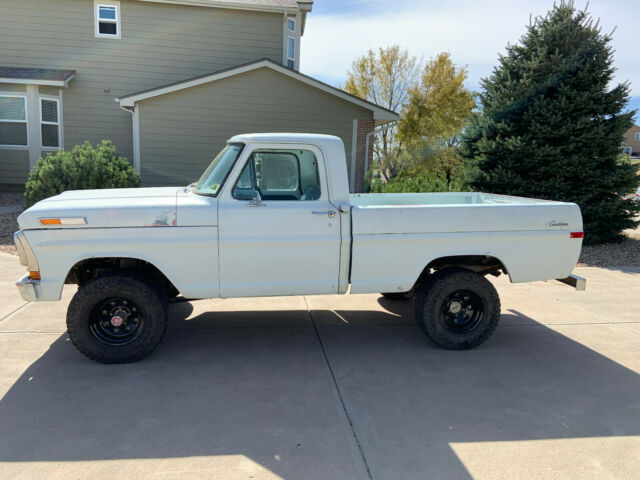 1971 Blue Ford F-100 Standard Cab Pickup