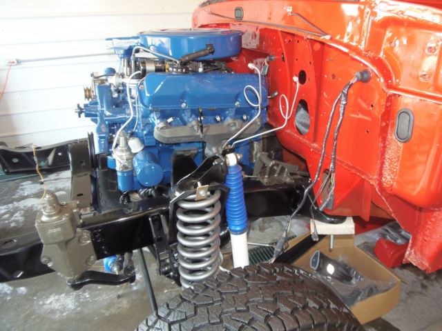 1971 Red Ford F-100 Standard Cab Pickup