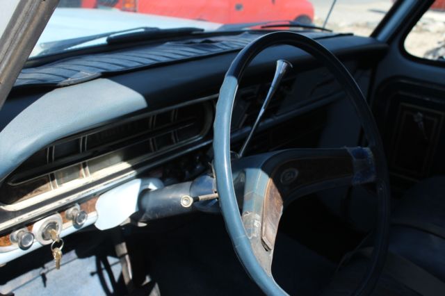 1971 Blue Ford F-100 Extended Crew Cab Pickup