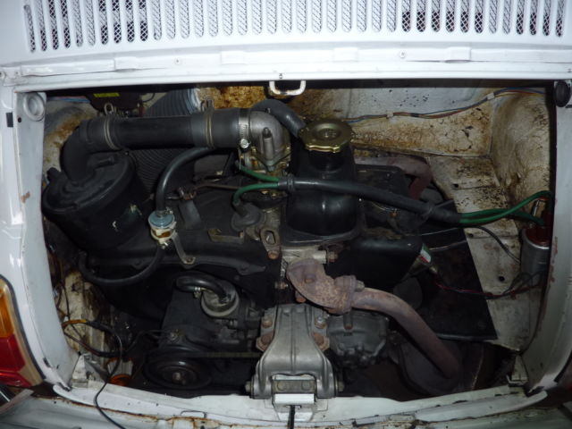 1971 White Fiat 500L Coupe