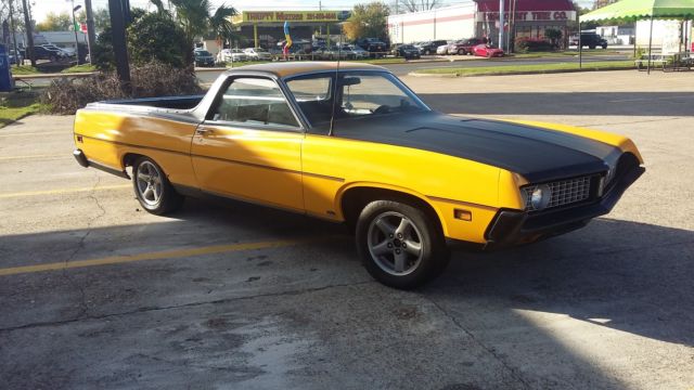 1971 Yellow Ford Ranchero Crew Cab Pickup