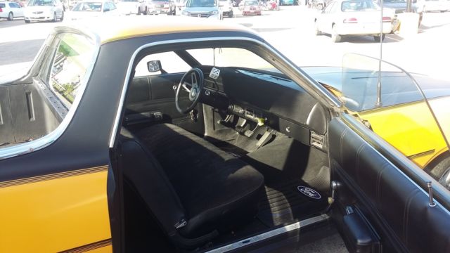 1971 Yellow Ford Ranchero Crew Cab Pickup