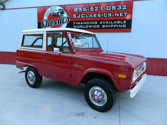 1971 Red Ford Bronco SUV