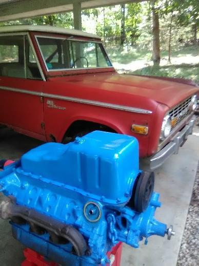 1971 Red Ford Bronco Utility Sport