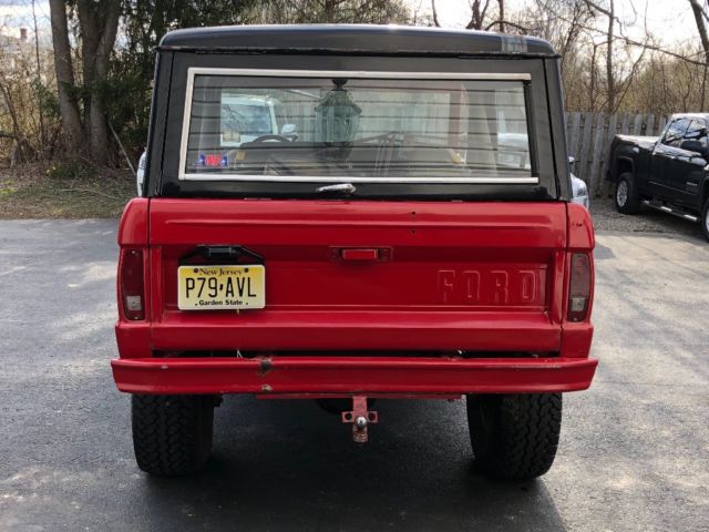 1971 Red Ford Bronco Wagon