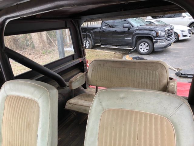 1971 Red Ford Bronco Wagon