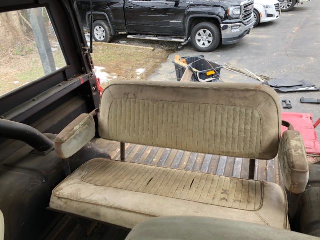 1971 Red Ford Bronco Wagon