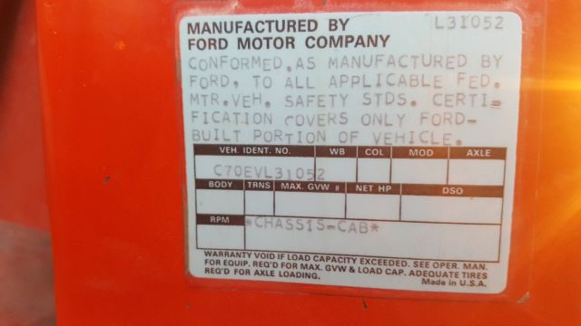 1971 Ford Other Pickups