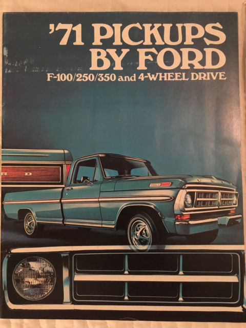 1971 Blue Ford F-100