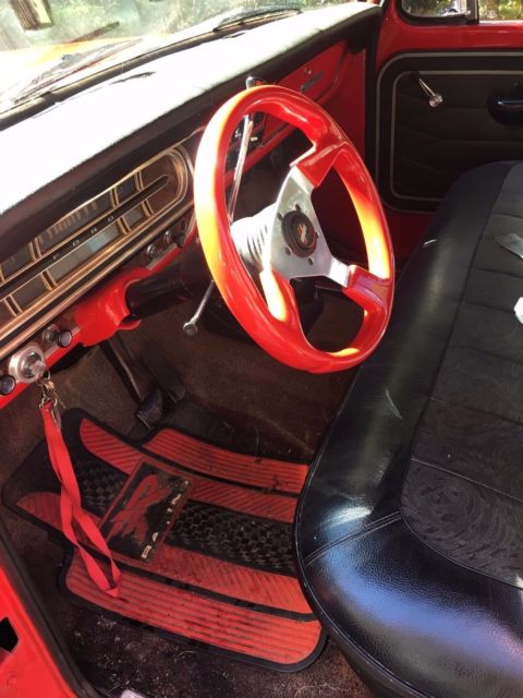 1971 Red Ford F-100 Regular cab