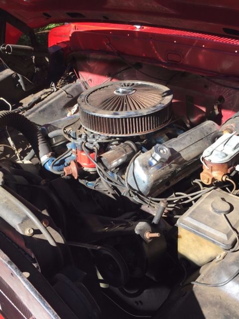 1971 Red Ford F-100 Regular cab